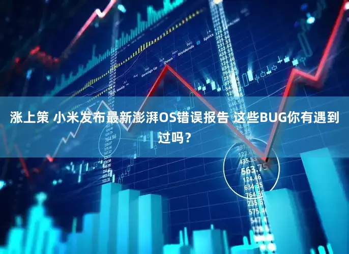 涨上策 小米发布最新澎湃OS错误报告 这些BUG你有遇到过吗？